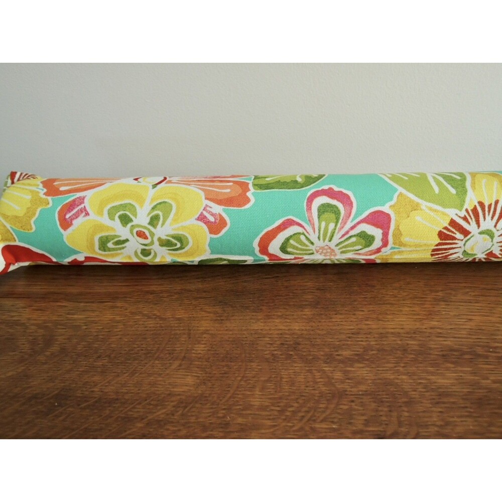 Handmade Door Draft Stopper Floral Fabric Unfilled Durable New